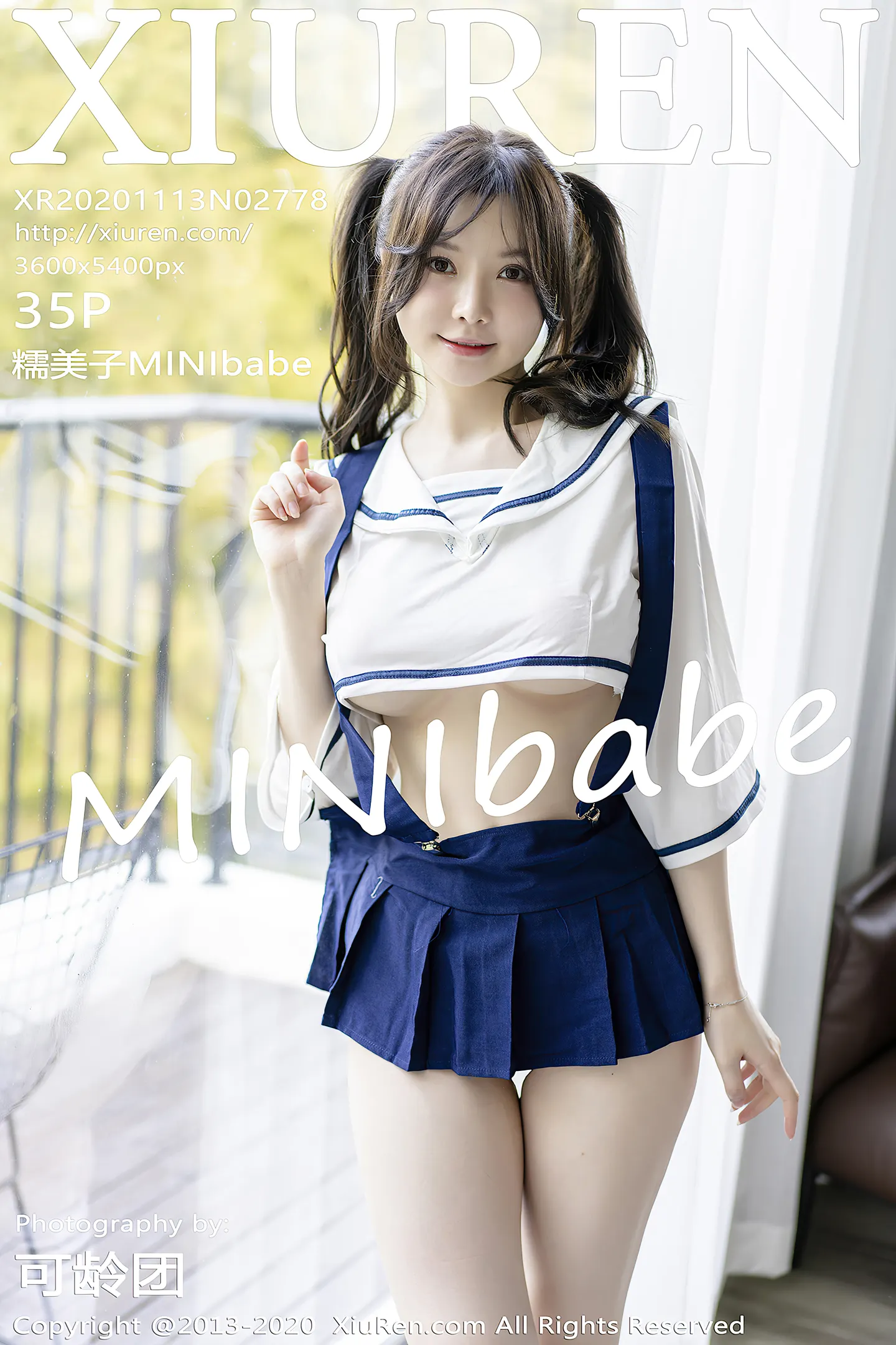 [XiuRen秀人网]No.2778_女神糯美子Mini清纯双马尾校服主题半脱秀豪乳翘臀诱惑写真35P-秀人网 - XiuRen.Space